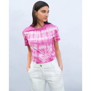 Derek Lam 10 Crosby Teddie T-Shirt with Twist Detail in Pink